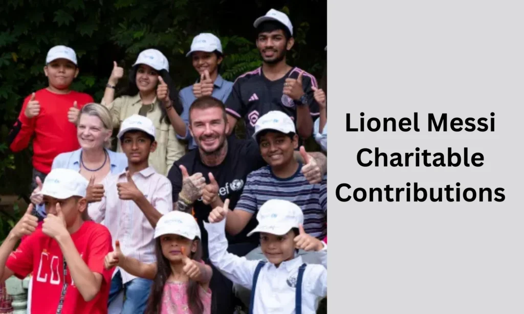 Lionel Messi  Charitable Contributions